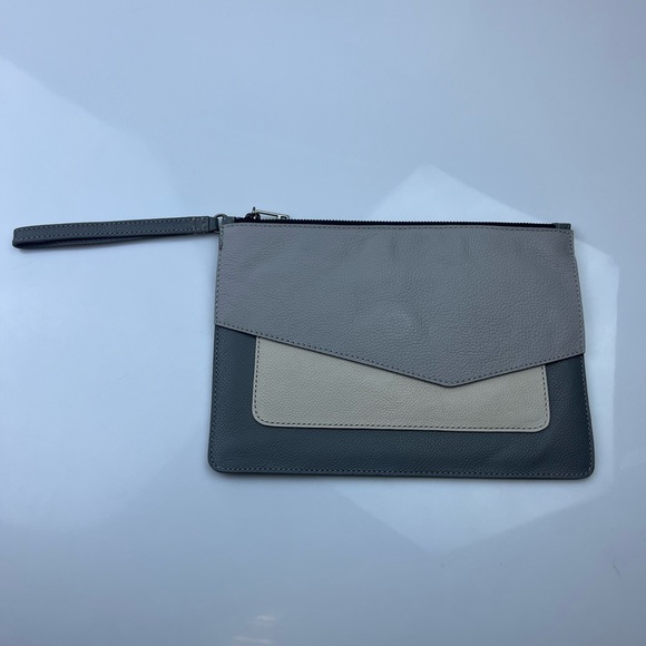 Botkier New York Cobble Hill Clutch in Smoke Combo N210-45 - Picture 2 of 7